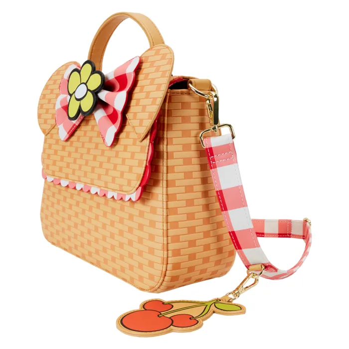 Mickey and Friends Picnic Basket Crossbody Bag Unisex Loungefly Crossbody Bags Mickey and Friends Picnic Basket Crossbody Bag Unisex Loungefly Crossbody Bags