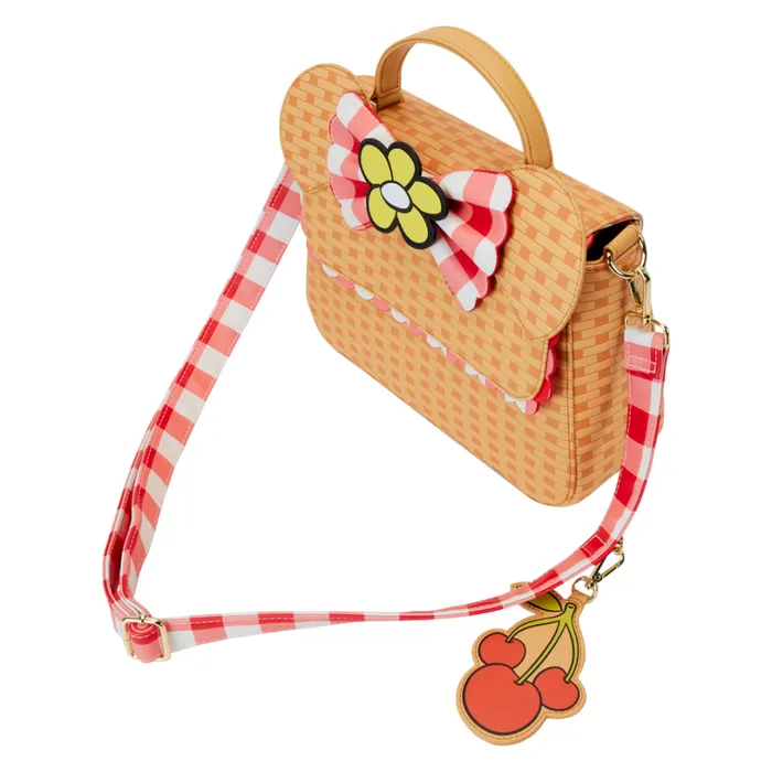 Mickey and Friends Picnic Basket Crossbody Bag Unisex Loungefly Crossbody Bags Mickey and Friends Picnic Basket Crossbody Bag Unisex Loungefly Crossbody Bags