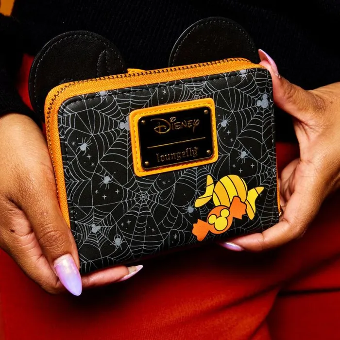 Mickey Mouse Pumpkin Zip Around Wallet Unisex Loungefly Bags and Wallets Mickey Mouse Pumpkin Zip Around Wallet Unisex Loungefly Bags and Wallets