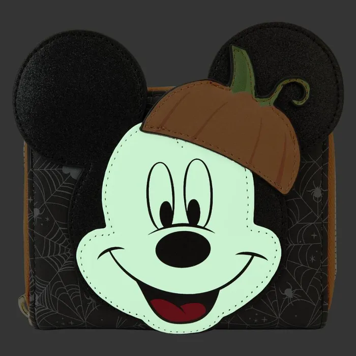 Mickey Mouse Pumpkin Zip Around Wallet Unisex Loungefly Bags and Wallets Mickey Mouse Pumpkin Zip Around Wallet Unisex Loungefly Bags and Wallets