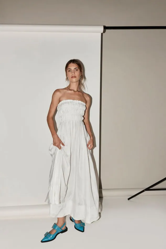 MidiMaxi Dresses Women VRG GRL Eliana Maxi Dress White MidiMaxi Dresses Women VRG GRL Eliana Maxi Dress White