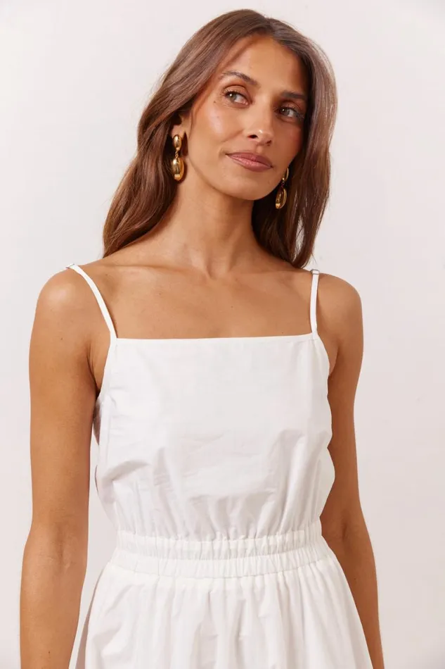 MidiMaxi Dresses Women VRG GRL Lou Maxi Dress White MidiMaxi Dresses Women VRG GRL Lou Maxi Dress White