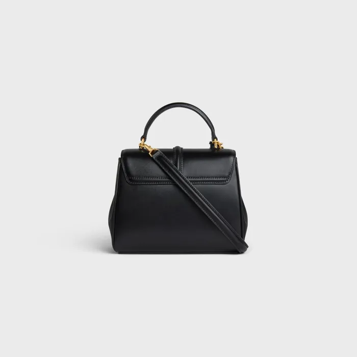 Mini 16 In Satinated Calfskin Black Women CELINE 16 Mini 16 In Satinated Calfskin Black Women CELINE 16