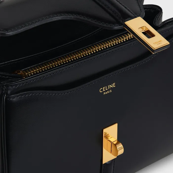 Mini 16 In Satinated Calfskin Black Women CELINE 16 Mini 16 In Satinated Calfskin Black Women CELINE 16