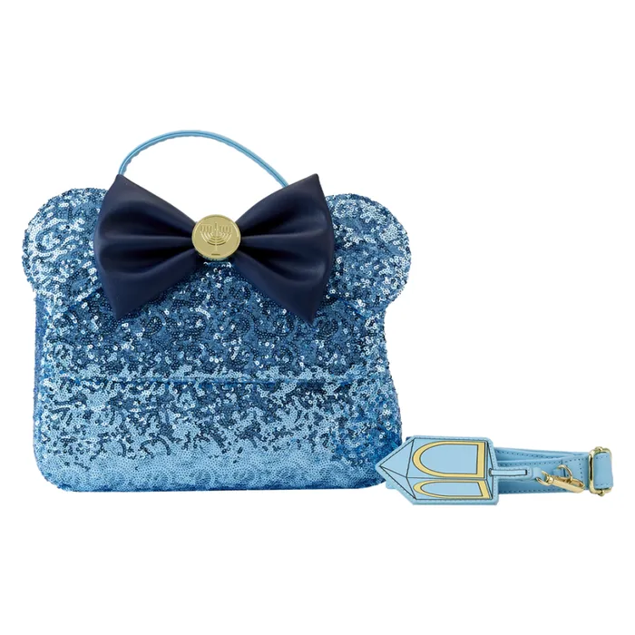 Minnie Mouse Hanukkah Sequin Crossbody Bag Unisex Loungefly Crossbody Bags