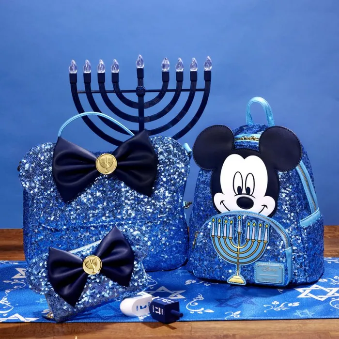 Minnie Mouse Hanukkah Sequin Crossbody Bag Unisex Loungefly Crossbody Bags Minnie Mouse Hanukkah Sequin Crossbody Bag Unisex Loungefly Crossbody Bags