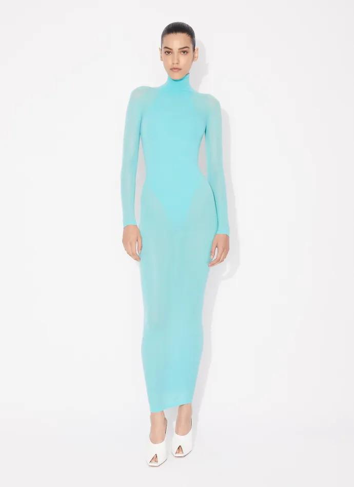Mint Fitted Body In Fine Knit Women Alaa Bodysuits and Leggings