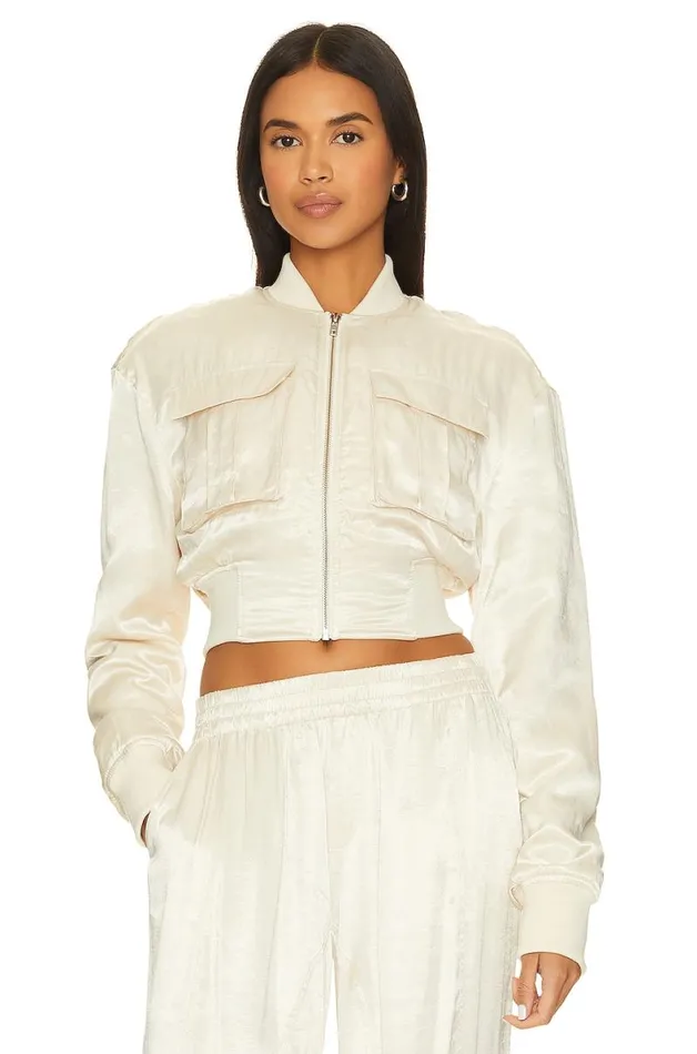 Miranda Bomber Jacket Cream Women Lovers and Friends Jackets and Coats