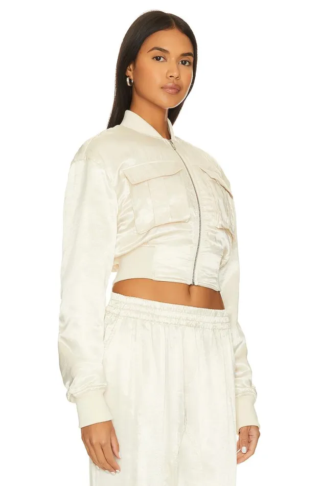 Miranda Bomber Jacket Cream Women Lovers and Friends Jackets and Coats