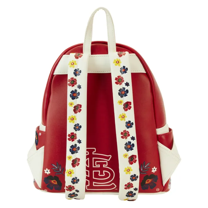 MLB St Louis Cardinals Floral Mini Backpack Unisex Loungefly Backpacks