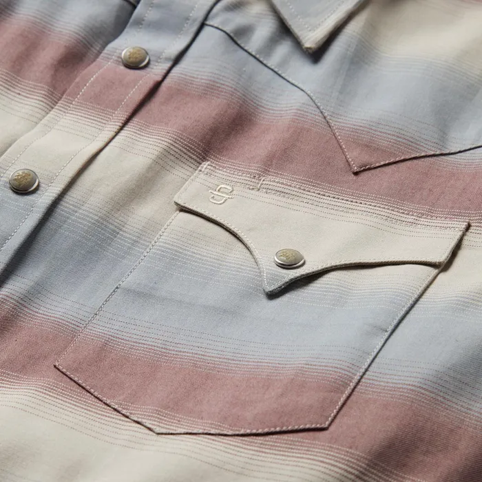 Modern Cut Men Stetson Ombre Stripe Twill Shirt Ombre Stripe Twill Shirt