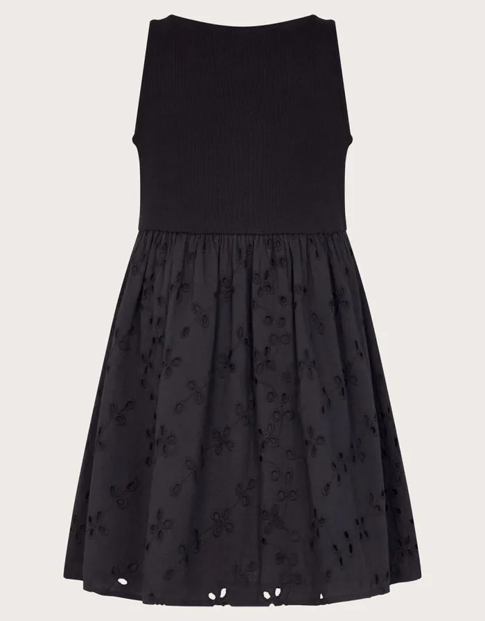 Monsoon 2in1 Broderie Dress Black Children Dresses Monsoon 2in1 Broderie Dress Black Children Dresses