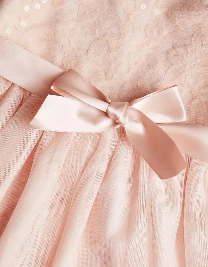 Monsoon Baby Truth Sequin Lace Dress Pink Children Dresses Monsoon Baby Truth Sequin Lace Dress Pink Children Dresses
