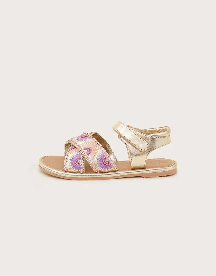 Monsoon Beaded Fan Sandals Multi Children Girls039 Shoes and Sandals Monsoon Beaded Fan Sandals Multi Children Girls039 Shoes and Sandals