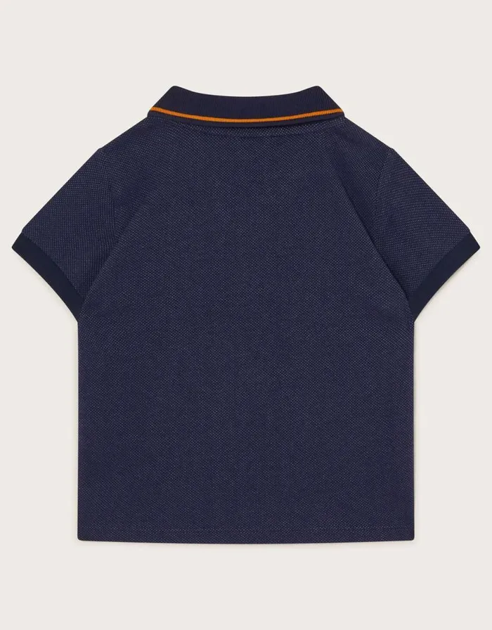 Monsoon Contrast Trim Polo Top Blue Children Tops and Tshirts Monsoon Contrast Trim Polo Top Blue Children Tops and Tshirts