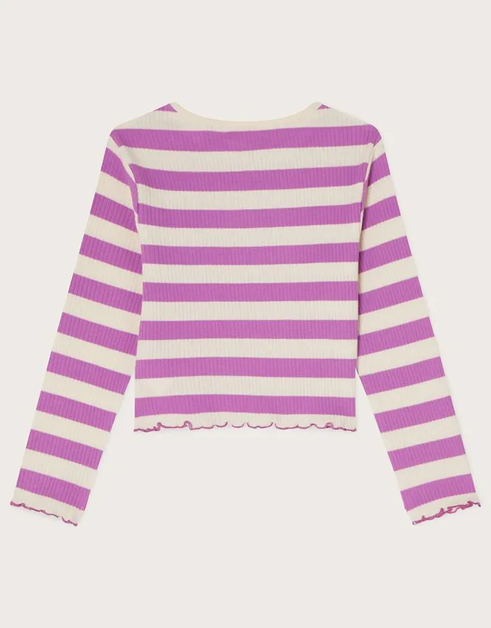 Monsoon Crop Jersey Top Purple Children Casualwear Collection Monsoon Crop Jersey Top Purple Children Casualwear Collection