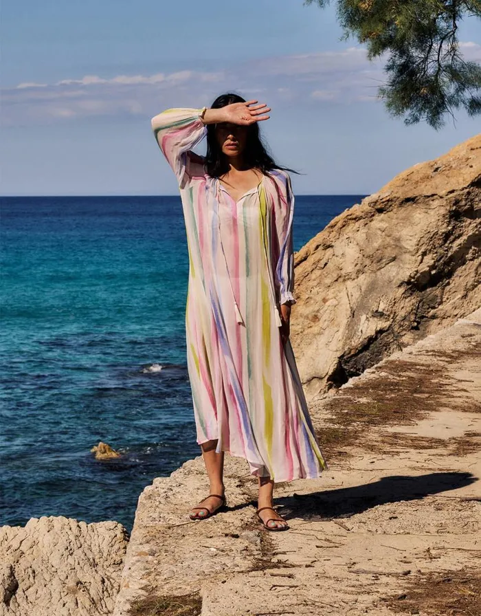 Monsoon East Kandi Rainbow Dress Multi Women Day Dresses Monsoon East Kandi Rainbow Dress Multi Women Day Dresses