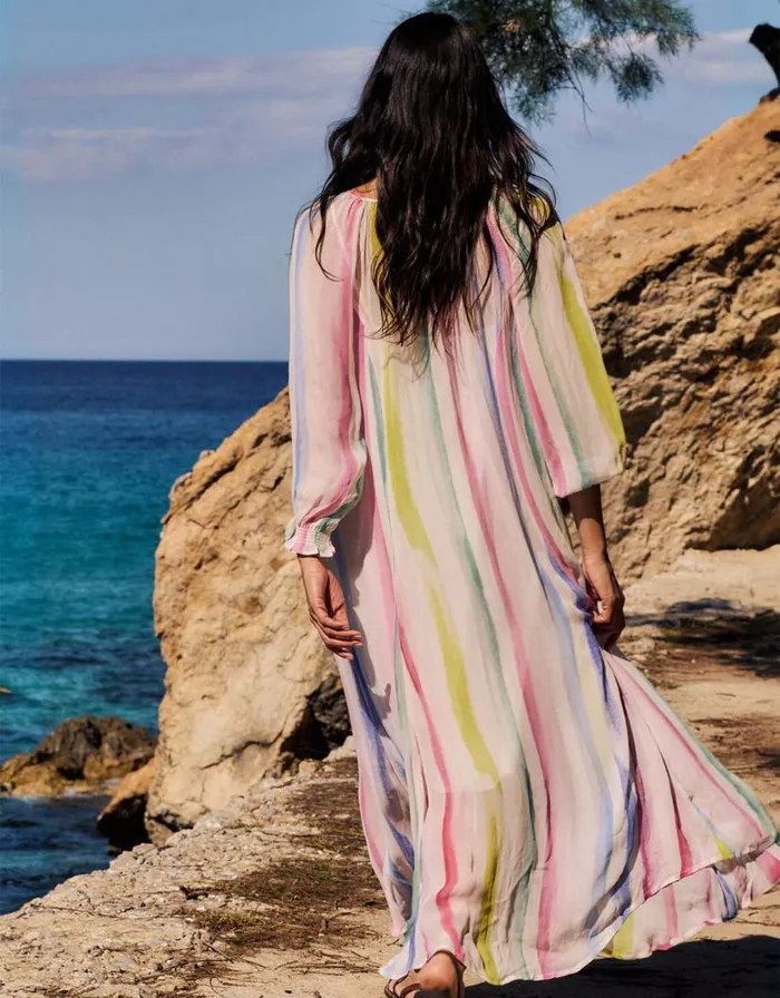 Monsoon East Kandi Rainbow Dress Multi Women Day Dresses Monsoon East Kandi Rainbow Dress Multi Women Day Dresses