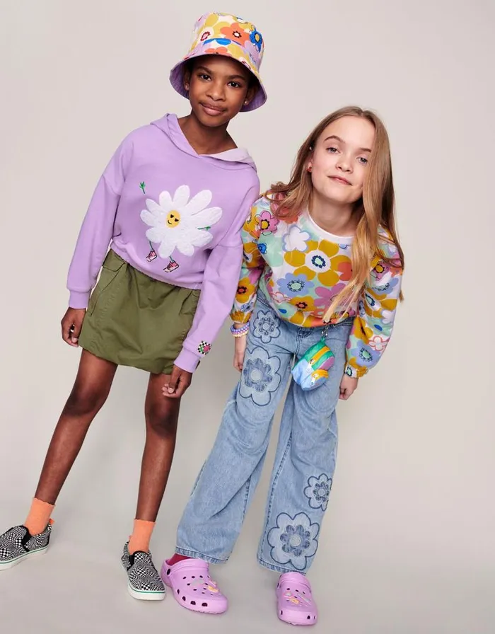 Monsoon Flower Denim Jeans Blue Children Casualwear Collection Monsoon Flower Denim Jeans Blue Children Casualwear Collection