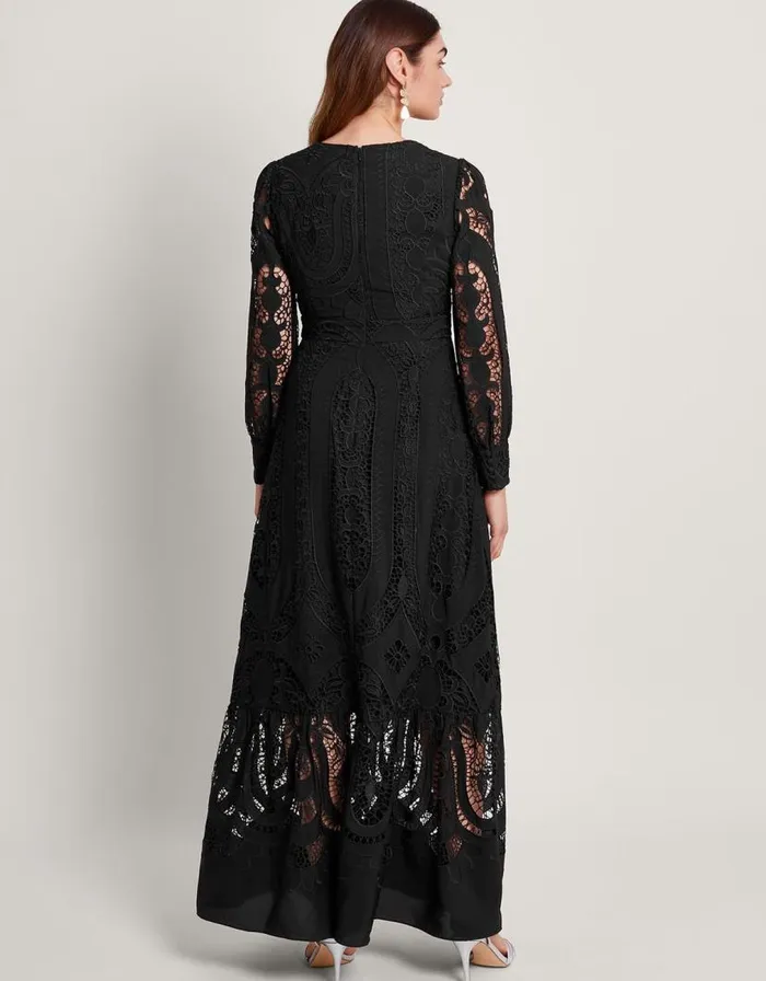 Monsoon Harlow Lace Maxi Dress Black Women Occasionwear Monsoon Harlow Lace Maxi Dress Black Women Occasionwear