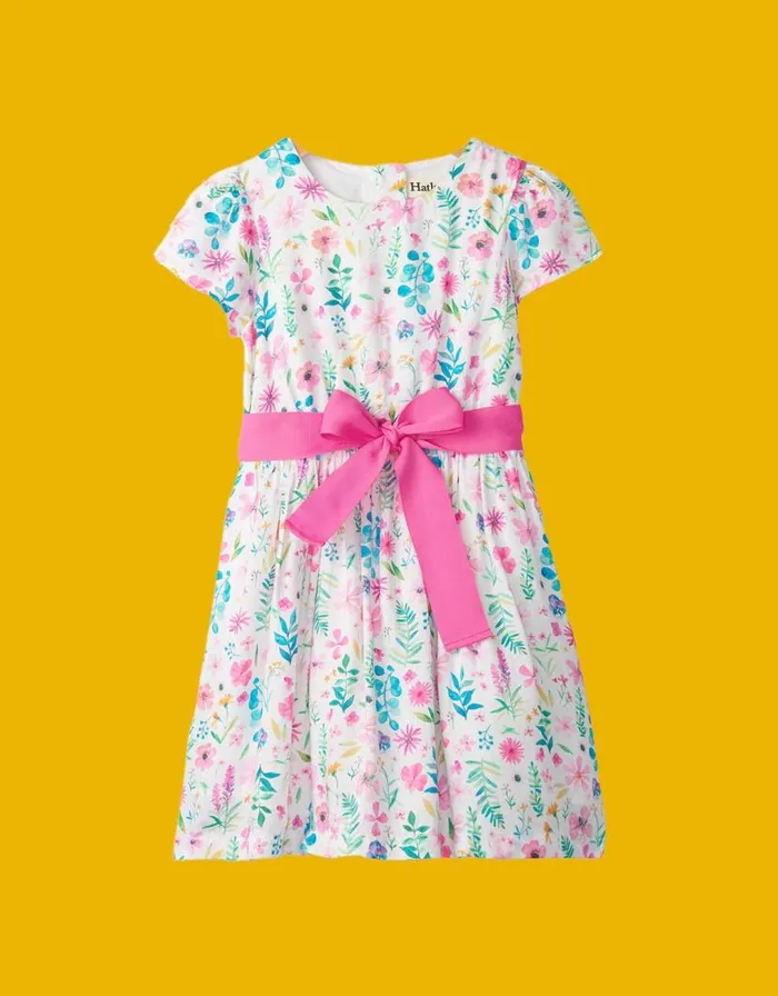 Monsoon Hatley Flower Garden Dress White Children Dresses