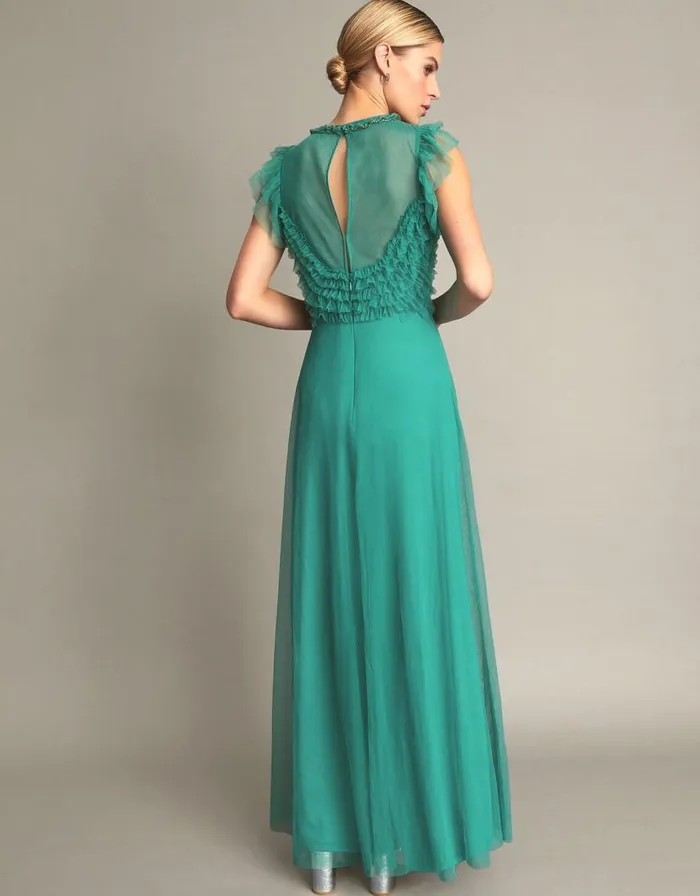 Monsoon Irina HandEmbellished Maxi Dress Green Women Occasionwear Monsoon Irina HandEmbellished Maxi Dress Green Women Occasionwear