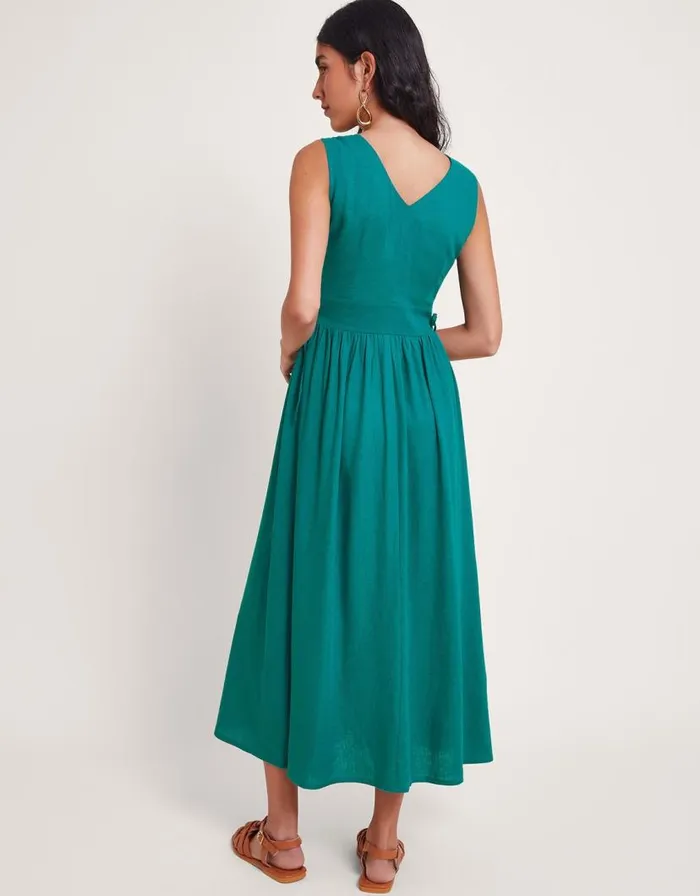 Monsoon Kaya ButtonThrough Dress Teal Women Casualwear Monsoon Kaya ButtonThrough Dress Teal Women Casualwear