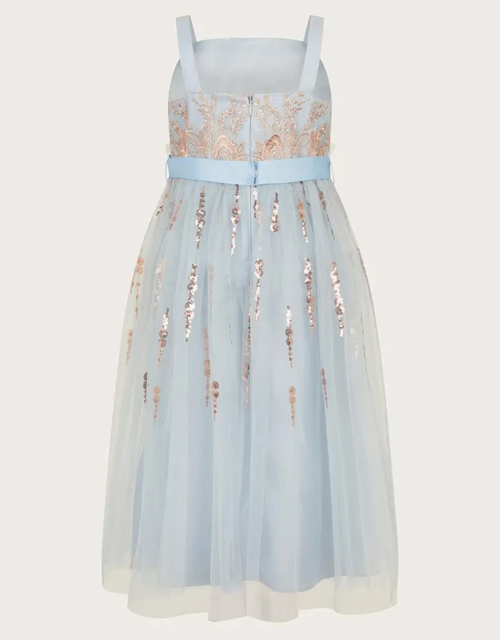 Monsoon Land Of Wonder Aurora Embellished Maxi Dress Blue Children Dresses Monsoon Land Of Wonder Aurora Embellished Maxi Dress Blue Children Dresses