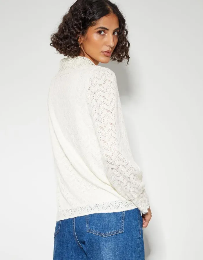 Monsoon Laura Lace Blouse Ivory Women Tops and Blouses Monsoon Laura Lace Blouse Ivory Women Tops and Blouses