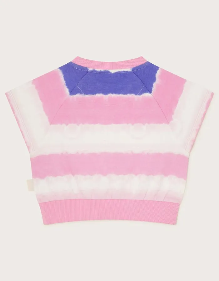 Monsoon Sadie Tie Dye Short Sleeve Sweater Pink Children Casualwear Collection Monsoon Sadie Tie Dye Short Sleeve Sweater Pink Children Casualwear Collection