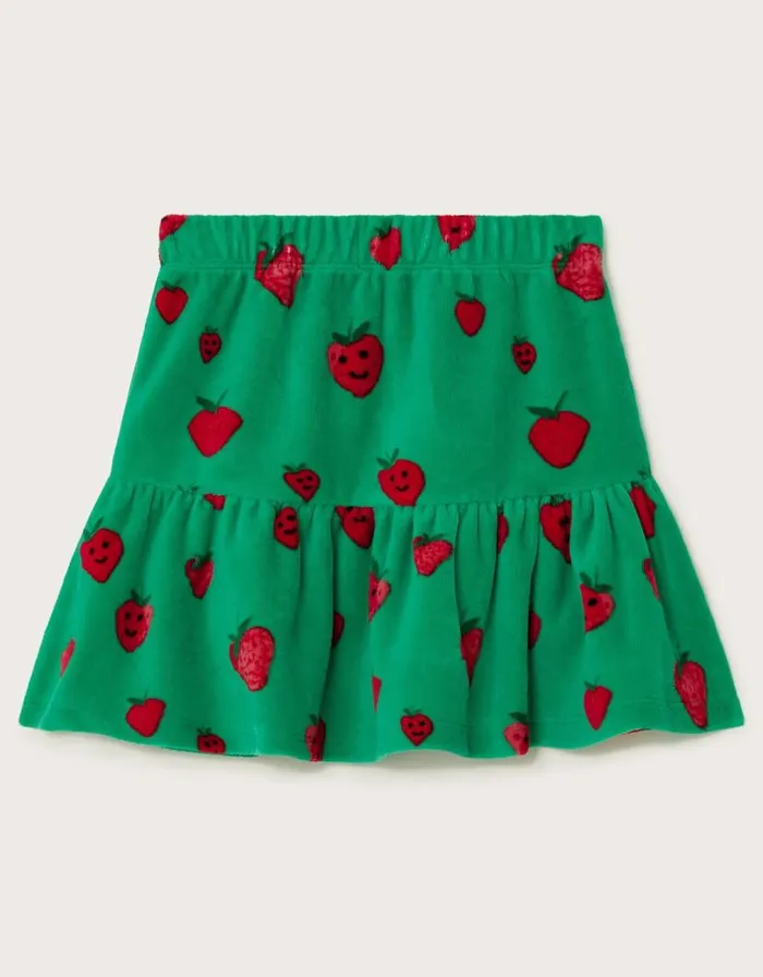 Monsoon Strawberry Velour Skirt Green Children Casualwear Collection Monsoon Strawberry Velour Skirt Green Children Casualwear Collection