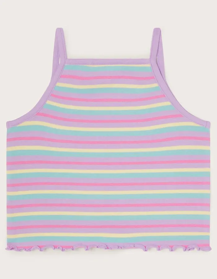 Monsoon Stripe Tank Top Purple Children Tops and Tshirts Monsoon Stripe Tank Top Purple Children Tops and Tshirts