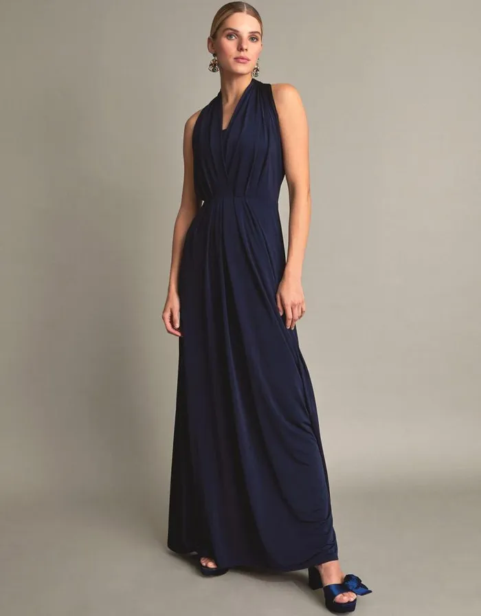 Monsoon Thea Multiway Bridesmaid Dress Blue Women Occasionwear