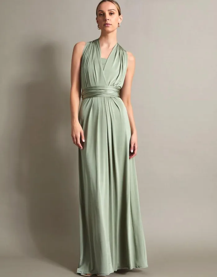 Monsoon Thea Multiway Bridesmaid Dress Green Women Occasionwear