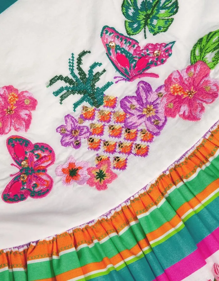 Monsoon Tropical Pineapple Dress White Children Dresses Monsoon Tropical Pineapple Dress White Children Dresses