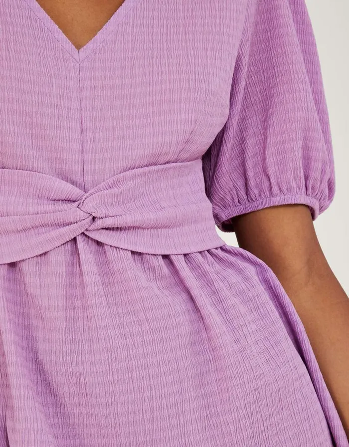 Monsoon Twist Front Jersey Top Purple Women Tops and Blouses Monsoon Twist Front Jersey Top Purple Women Tops and Blouses