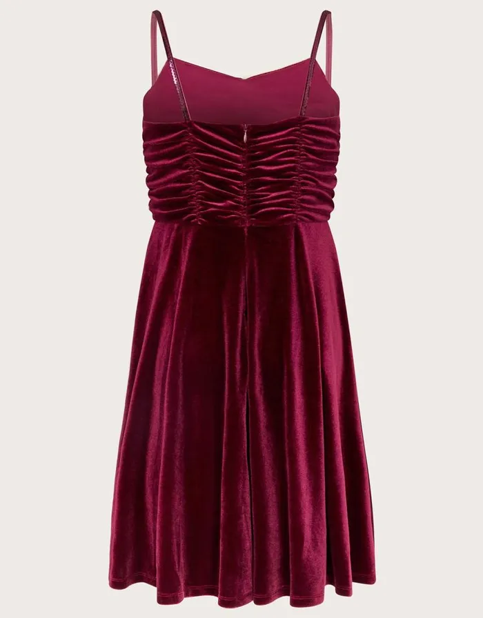 Monsoon Velvet Ruched Strappy Prom Dress Children Dresses Monsoon Velvet Ruched Strappy Prom Dress Children Dresses