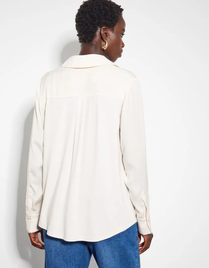 Monsoon Wilma PearlButton Long Sleeve Shirt Women Tops and Blouses Monsoon Wilma PearlButton Long Sleeve Shirt Women Tops and Blouses