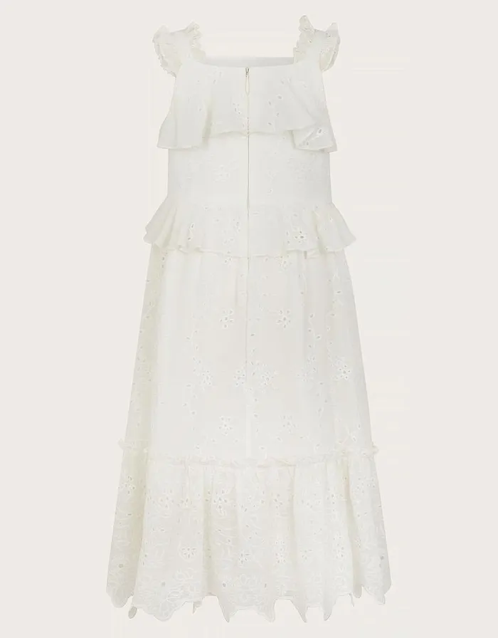 Monsoon Zahara Broderie Dress Ivory Children Dresses Monsoon Zahara Broderie Dress Ivory Children Dresses