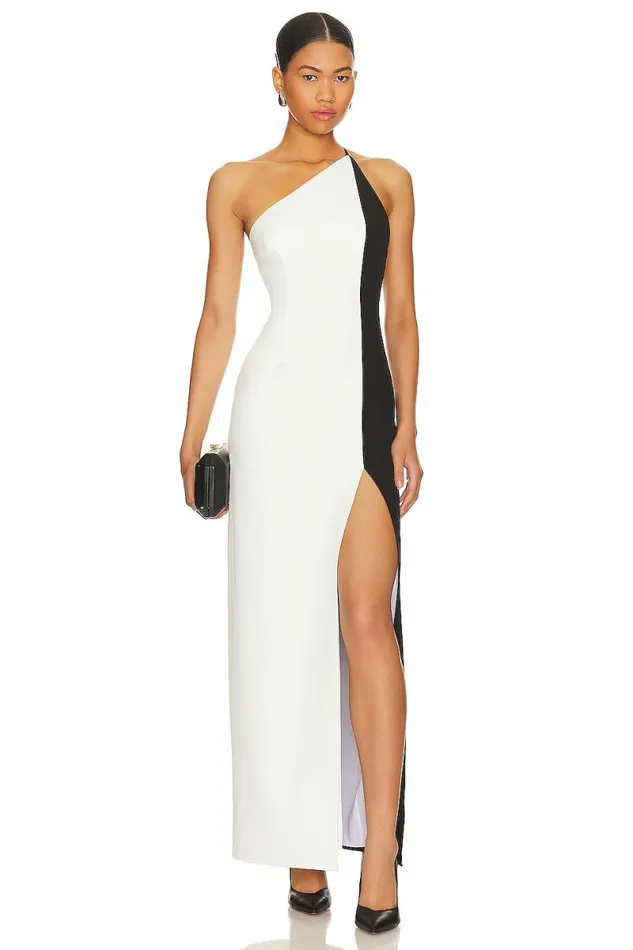 Naomi Gown Black White Women Lovers and Friends Dresses