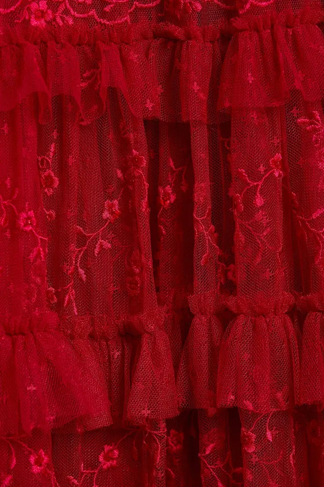 Needle and Thread Blossom Lace Ankle Gown Red Women Exclusives