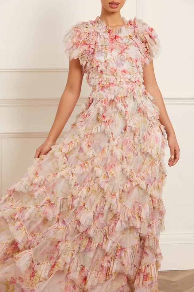 Needle and Thread Iris Genevieve Gown Multi Women Printed Dresses