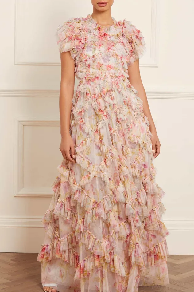 Needle and Thread Iris Genevieve Gown Multi Women Printed Dresses