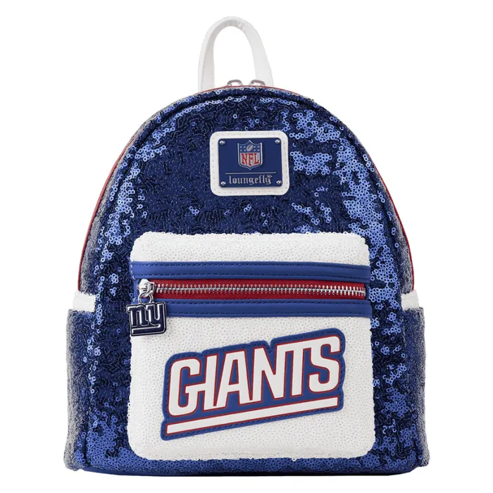 NFL New York Giants Sequin Mini Backpack Unisex Loungefly Backpacks