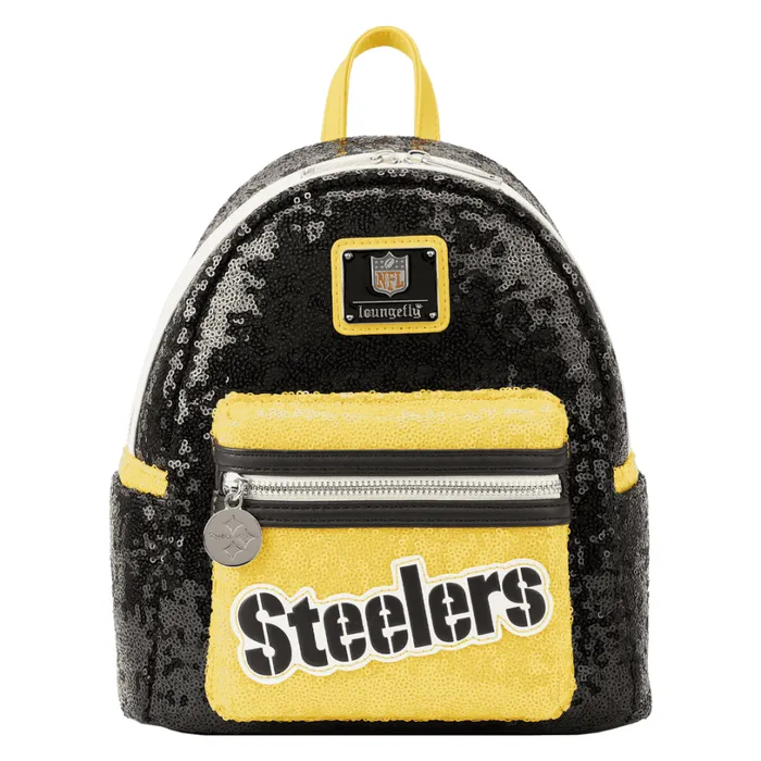 NFL Pittsburgh Steelers Sequin Mini Backpack Unisex Loungefly Backpacks