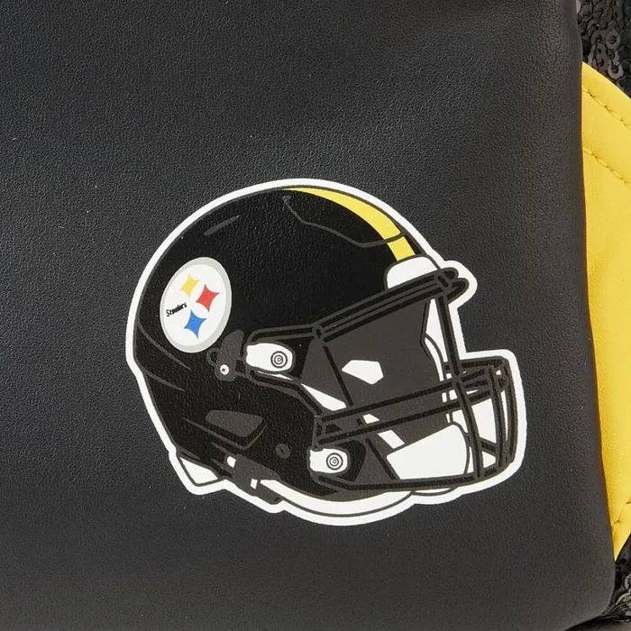NFL Pittsburgh Steelers Sequin Mini Backpack Unisex Loungefly Backpacks NFL Pittsburgh Steelers Sequin Mini Backpack Unisex Loungefly Backpacks