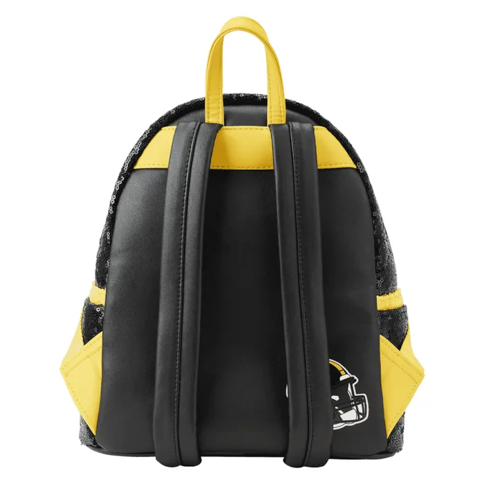 NFL Pittsburgh Steelers Sequin Mini Backpack Unisex Loungefly Backpacks NFL Pittsburgh Steelers Sequin Mini Backpack Unisex Loungefly Backpacks