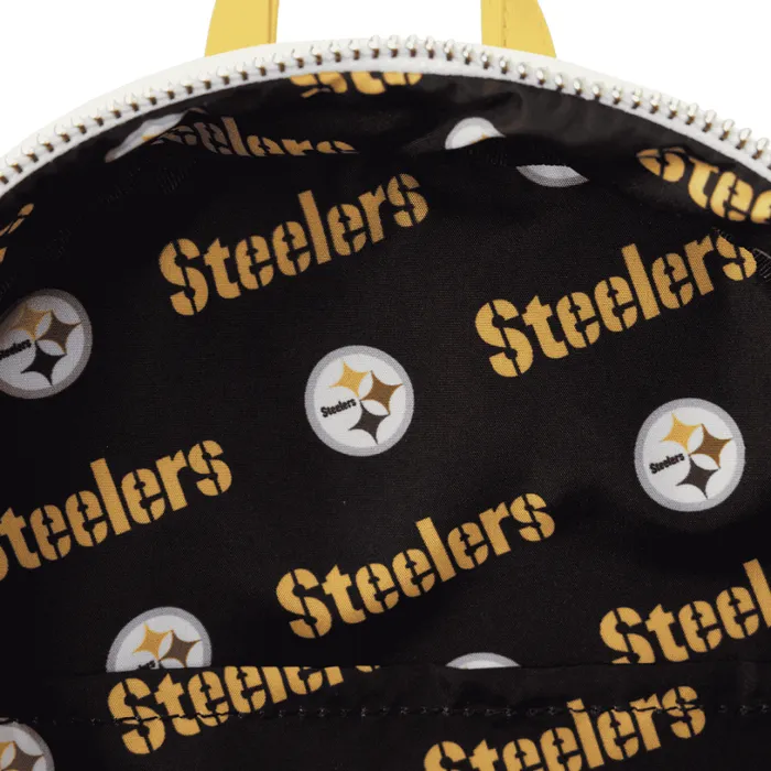 NFL Pittsburgh Steelers Sequin Mini Backpack Unisex Loungefly Backpacks NFL Pittsburgh Steelers Sequin Mini Backpack Unisex Loungefly Backpacks