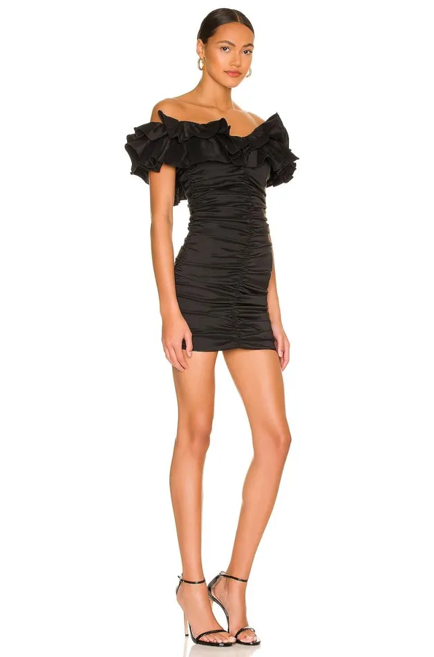 Nikolina Ruched Dress Black Women Lovers and Friends Dresses
