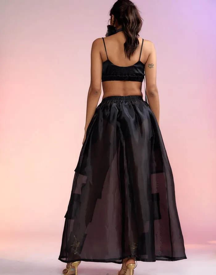 Organza Cargo Skirt 8211 Black Women Cynthia Rowley Bottoms